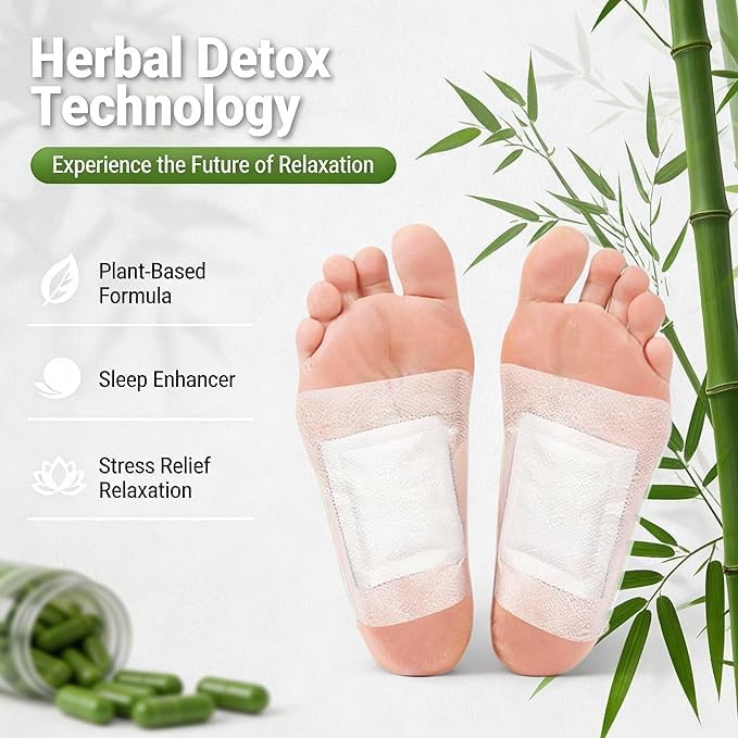 Detox Foot Pads, 30 Pieces, Natural Ingredients
