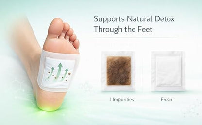 Detox Foot Pads, 30 Pieces, Natural Ingredients