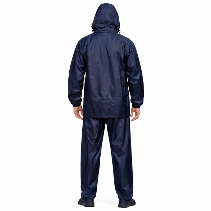 Waterproof Raincoat Set for Men | Hooded Jacket & Pant Rain Suit | Lightweight