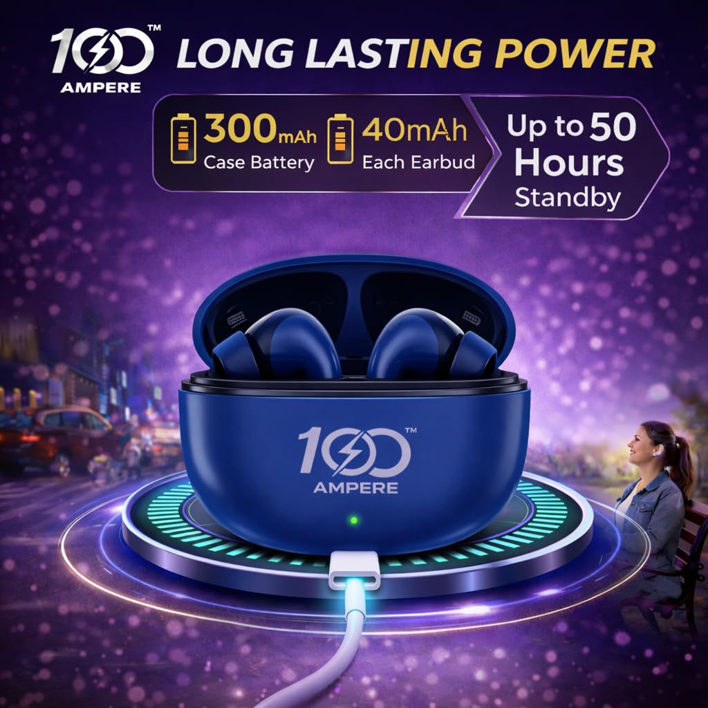 Wireless Stereo Earbuds with 3-in-1 Charging & Data Cable