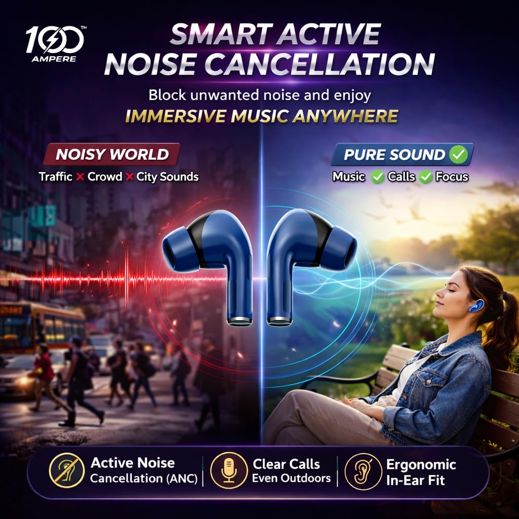 Wireless Stereo Earbuds with 3-in-1 Charging & Data Cable