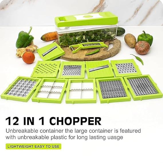 12 in 1 Multipurpose Vegetable & Fruit Chopper